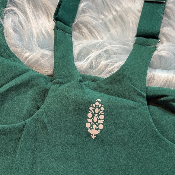 NWT Free People Movement X Hatch Never Better Square Neck Garden Green Bra M - Picture 7 of 10